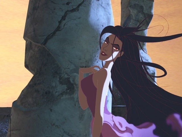 Так ее изображают в мультфильме.