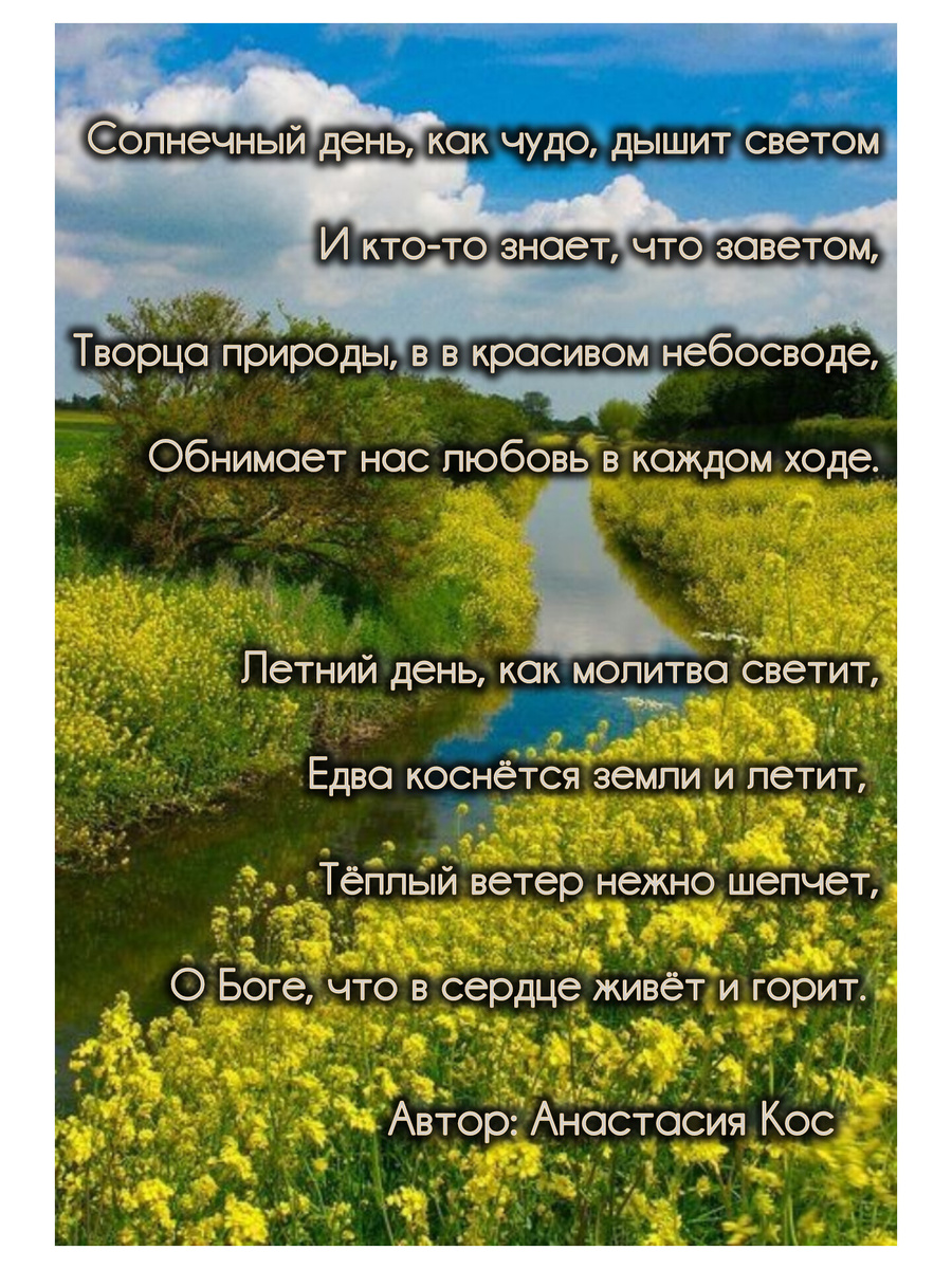 #анастасиякос #авторстихов #поэт #стихианастасиикос #пробога #летоГосподне 