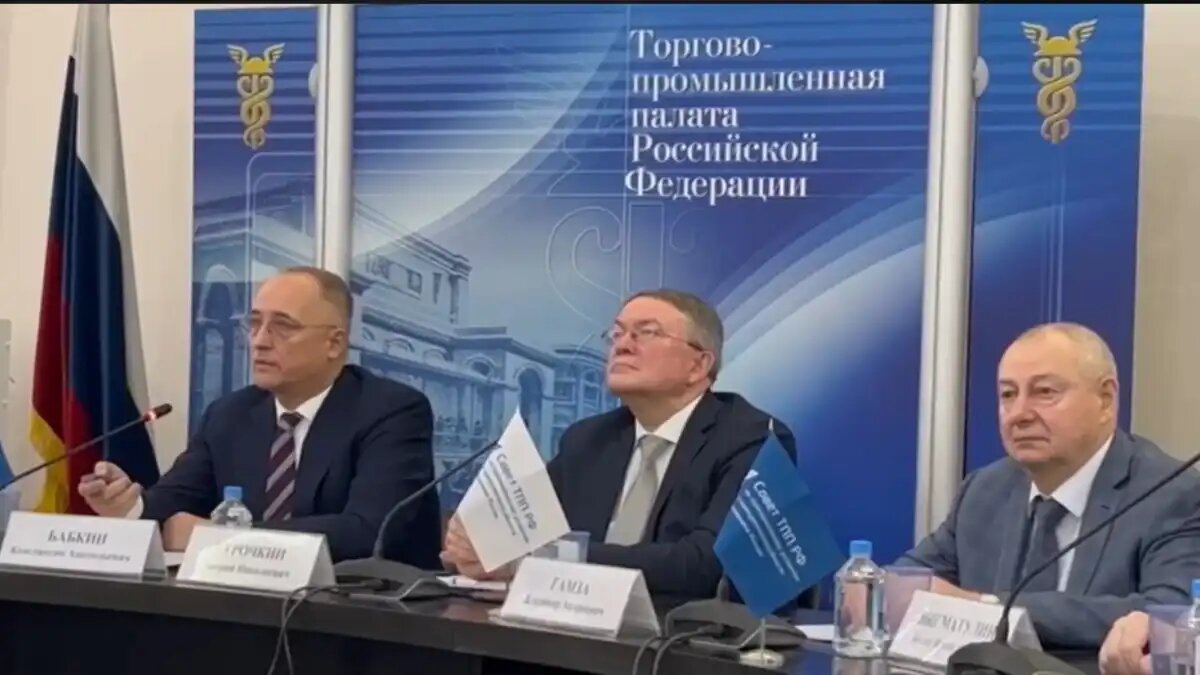 Фото: Скриншот с видео, опубликованного Rutube-канале ТПП РФ
Заседании Совета ТПП РФ по промышленному развитию и конкурентоспособности экономики России под председательством Константина Бабкина