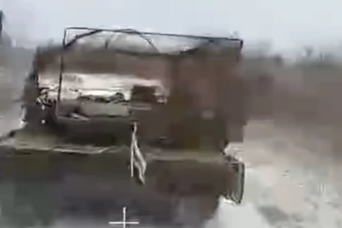    Погоня FPV-дрона за танком ВСУ Leopard в Курской области попала на видео