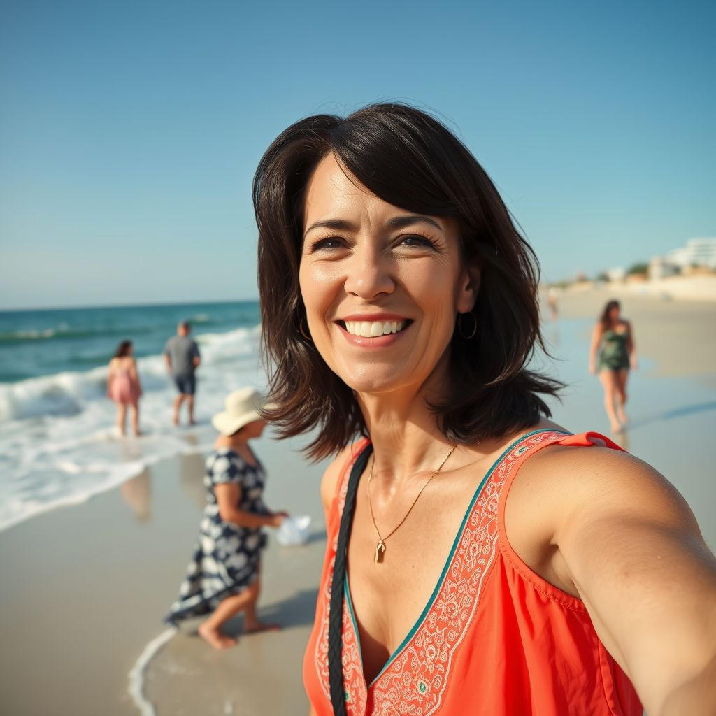 посмотрите, я - счастлива .