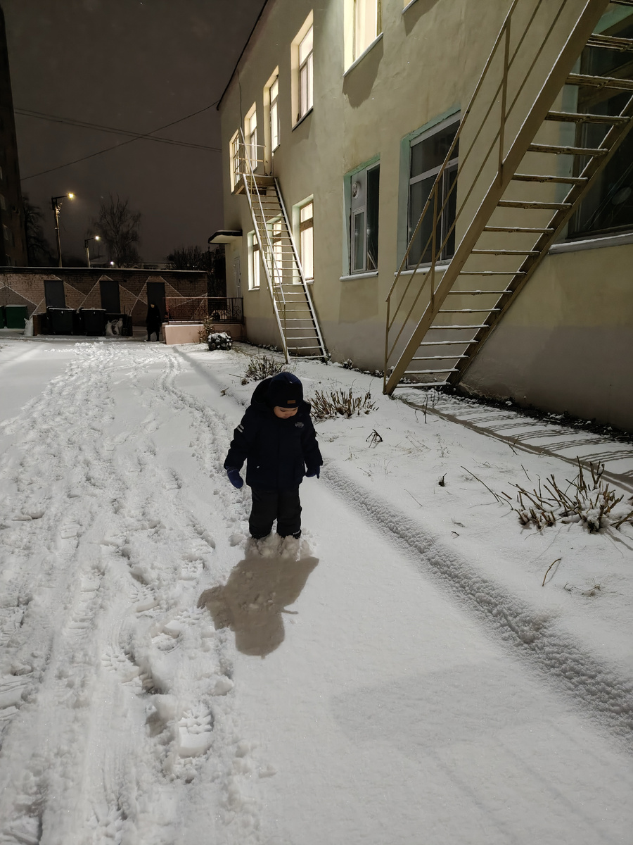 Снежное утро понедельника 