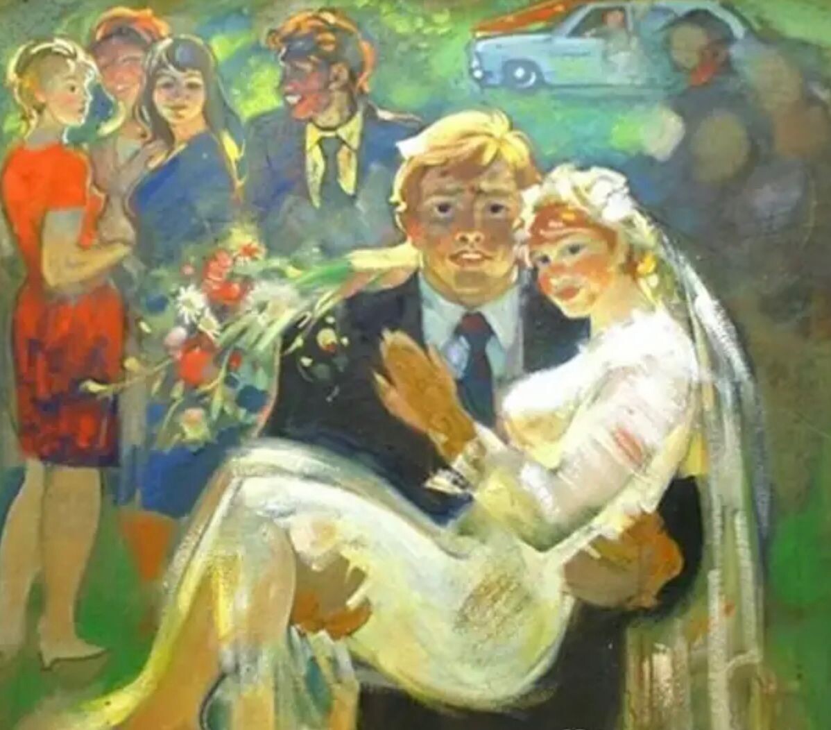 Владимир Холуёв. «Свадьба». 1970