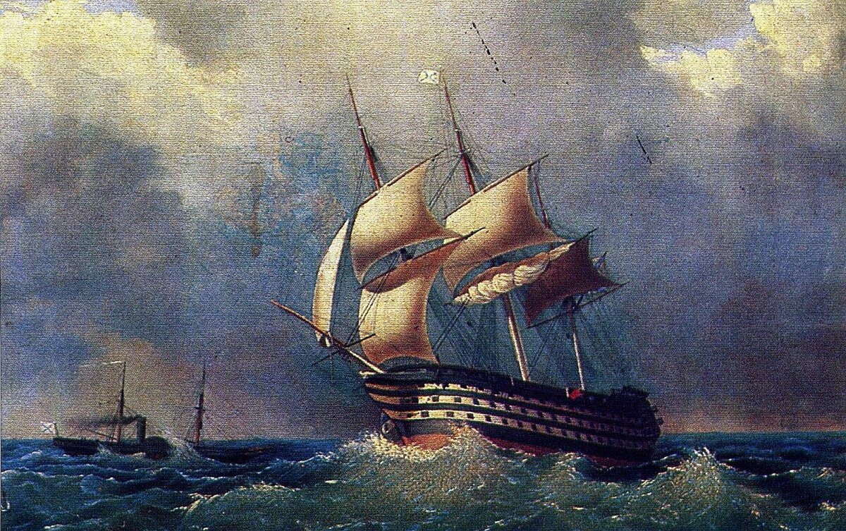 1814, 4 декабря (22 ноября по старому стилю): Со стапеля Херсонского адмиралтейства спущен на воду «Париж» - 110-пушечный головной корабль в серии кораблей