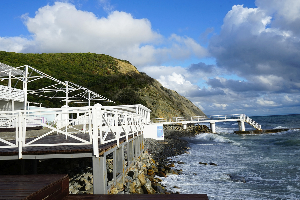 Волна накатывают на берег, фото автора