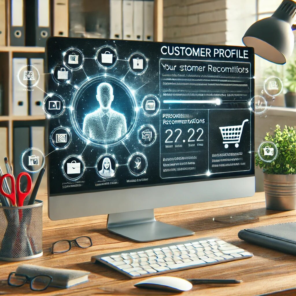 Панель с данными о клиенте, предлагающая персонализированные рекомендации