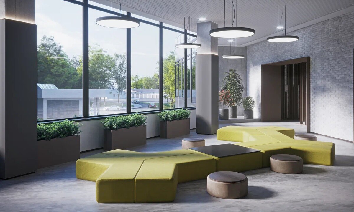 Зона отдыха в AIST RESIDENCE