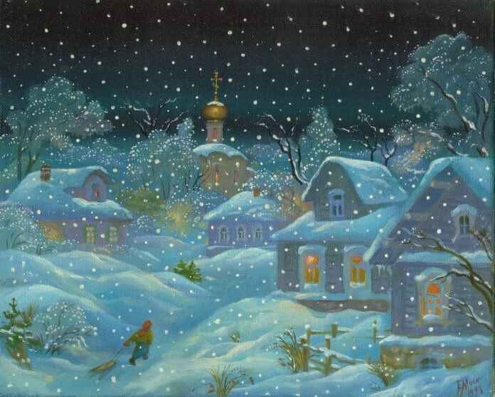 Елена Москалёва. Зима. Изображение из открытых источников.