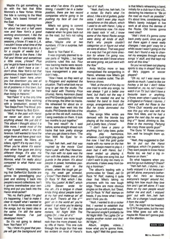 Страница журнала Metal Hammer