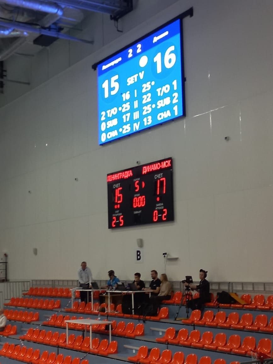 Хоть в пятой партии у "Ленинградки" вышли запасные игроки, "Динамо" вырвало победу лишь в концовке