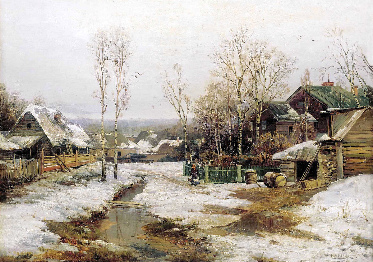 Вельц И. А. "Весной в окрестностях Петербурга". 1896 год.