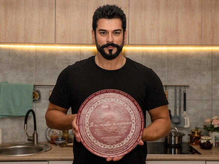 Бурак Озчивит на съемках сериала "Я к тебе надолго"