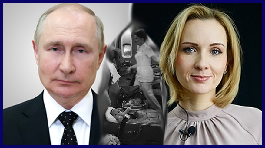 Путин и Львава-Белова, обвиняемые МУС в похищении украинских детей