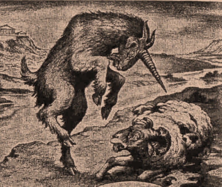 Овен и козел в видении Даниила в 8-й главе Книги Даниила