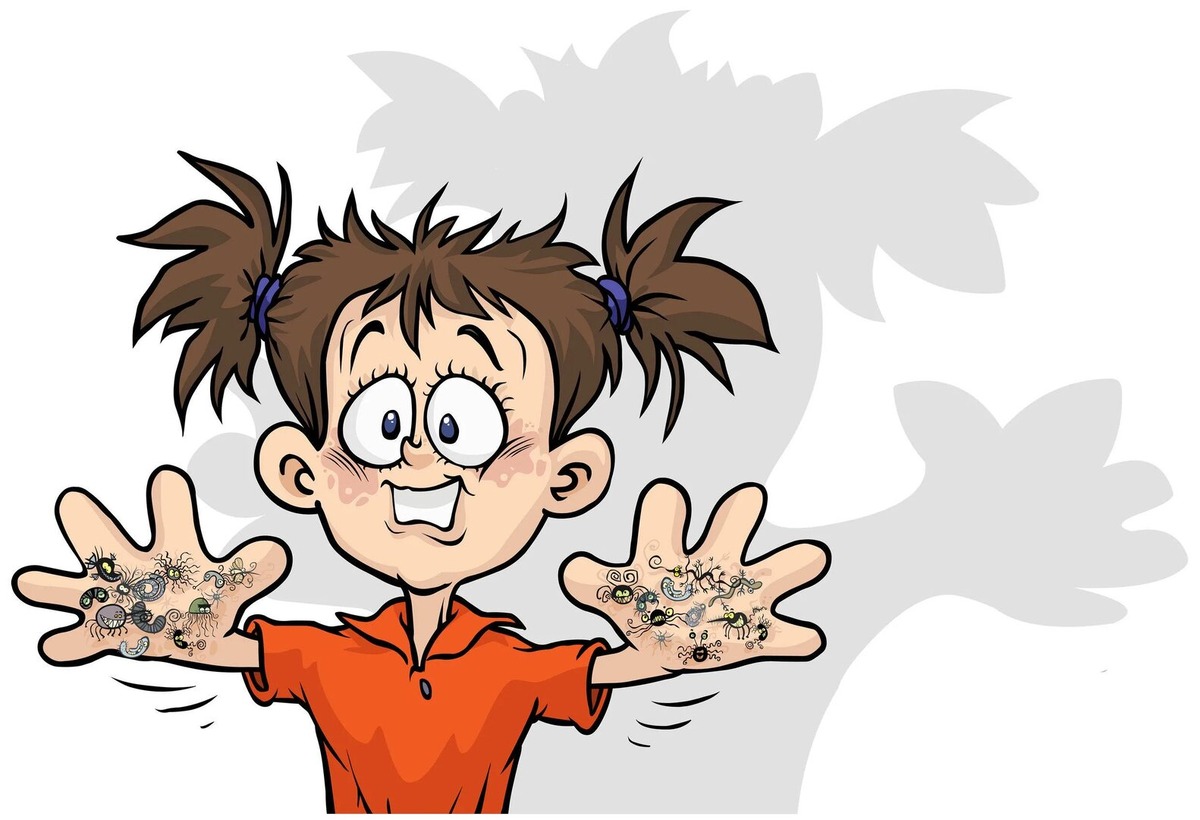 Рисунок из интернета.  и редко мыли руки