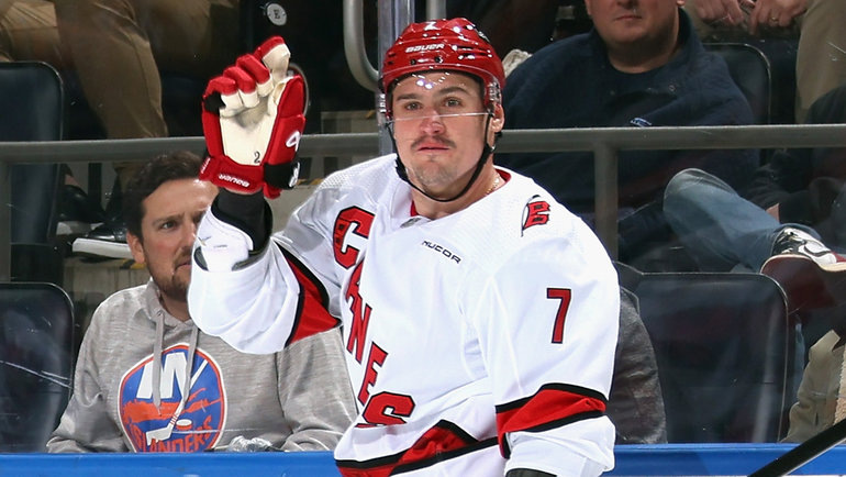    Защитник «Каролины» Дмитрий Орлов. Getty Images