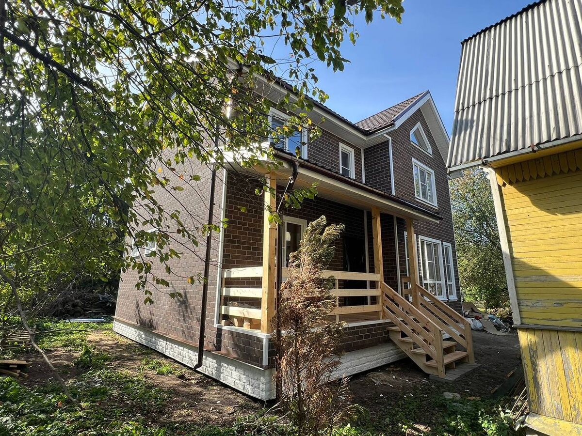 Построенный каркасный дом "Вельможа" 9х9,5