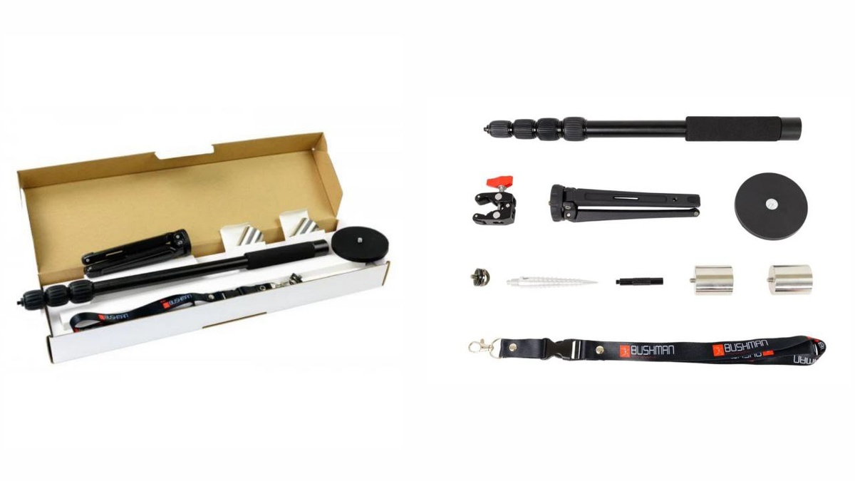 Наш комплект аксессуаров для профессиональной VR фотографии - Bushman MONOPOD V2 BUNDLE.