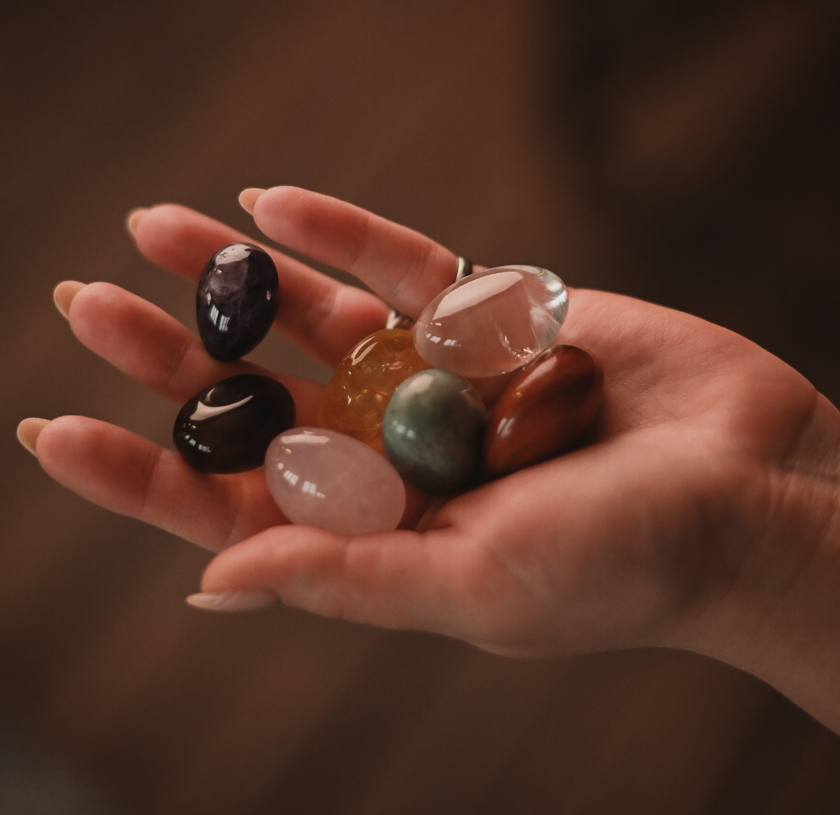 Чакровые камни из моей коллекции магических вещей. 