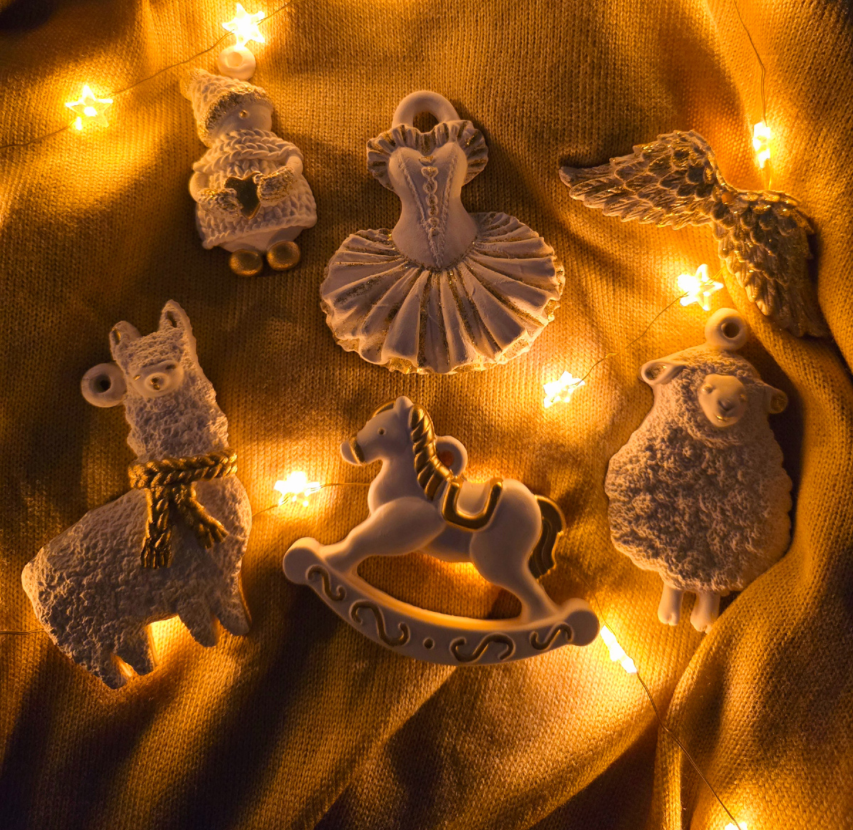 Игрушки из гипса (фото моё)