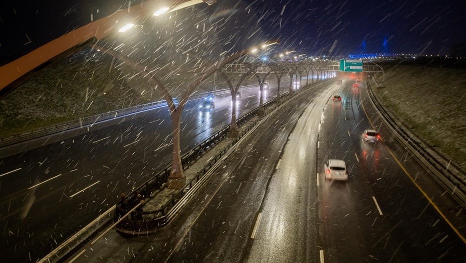    Вид на ЗСД во время снегопада. Автор фото: Ермохин Сергей