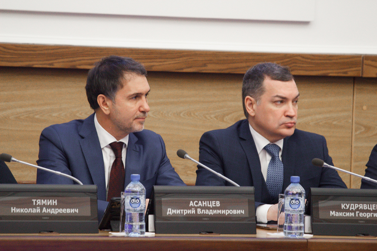 Дмитрий Асанцев, председатель Совета депутатов города Новосибирска и Максим Кудрявцев, мэр Новосибирска