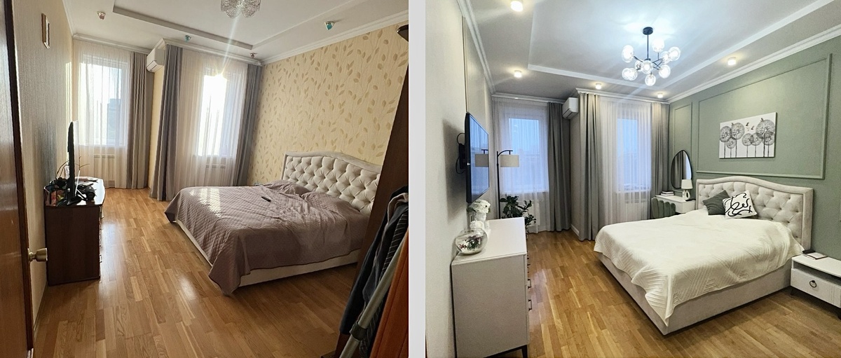 Хоумстейджинг спальни без ремонта