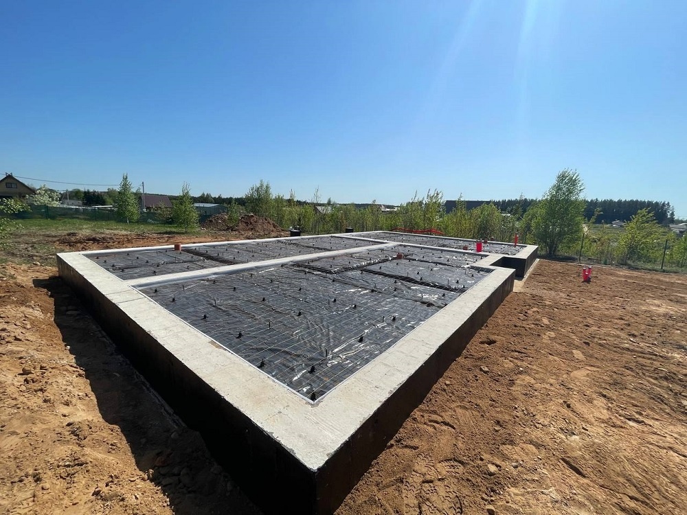 пример залитого фундамента