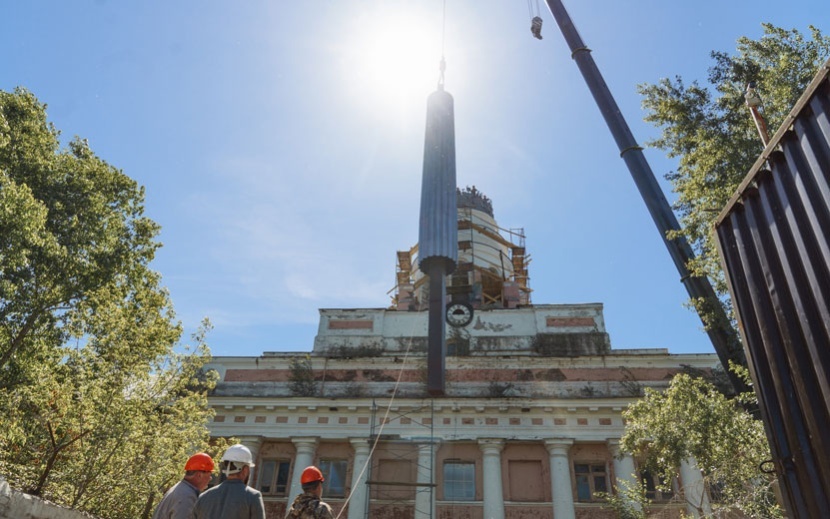    Шпиль изготовили именно таким, каким его изначально задумывал архитектор ДудинМария Бакланова