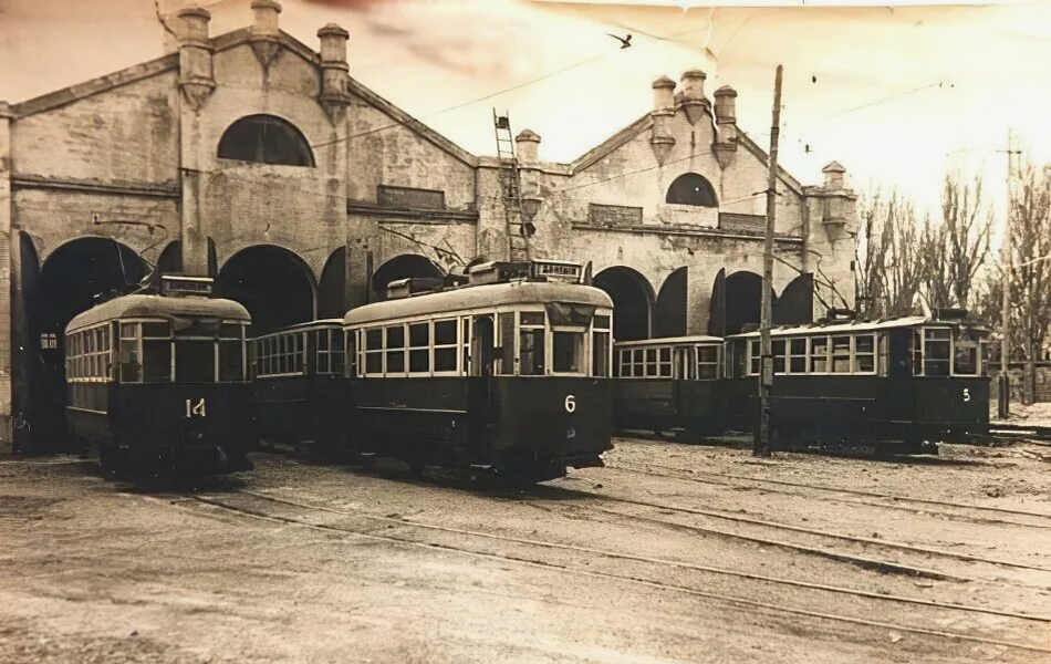 Вот оно, трамвайное депо Евпатории. Архивное фото из интернета.