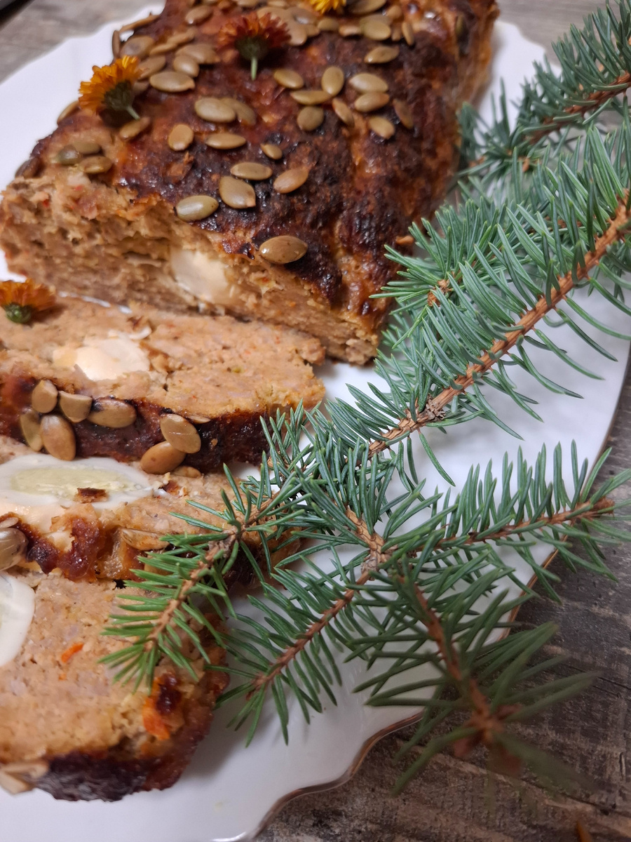 Фото автора.Готовим мясной хлеб.