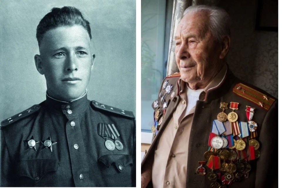    В Красноярске на 104-м году жизни скончался человек-легенда Иван Алексеевич Шпагин. Фото: личный архив И.А.Шпагина; пресс-служба МВД по Красноярскому краю