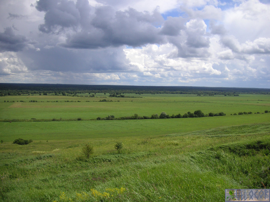 Долина реки Жиздра из Подборок