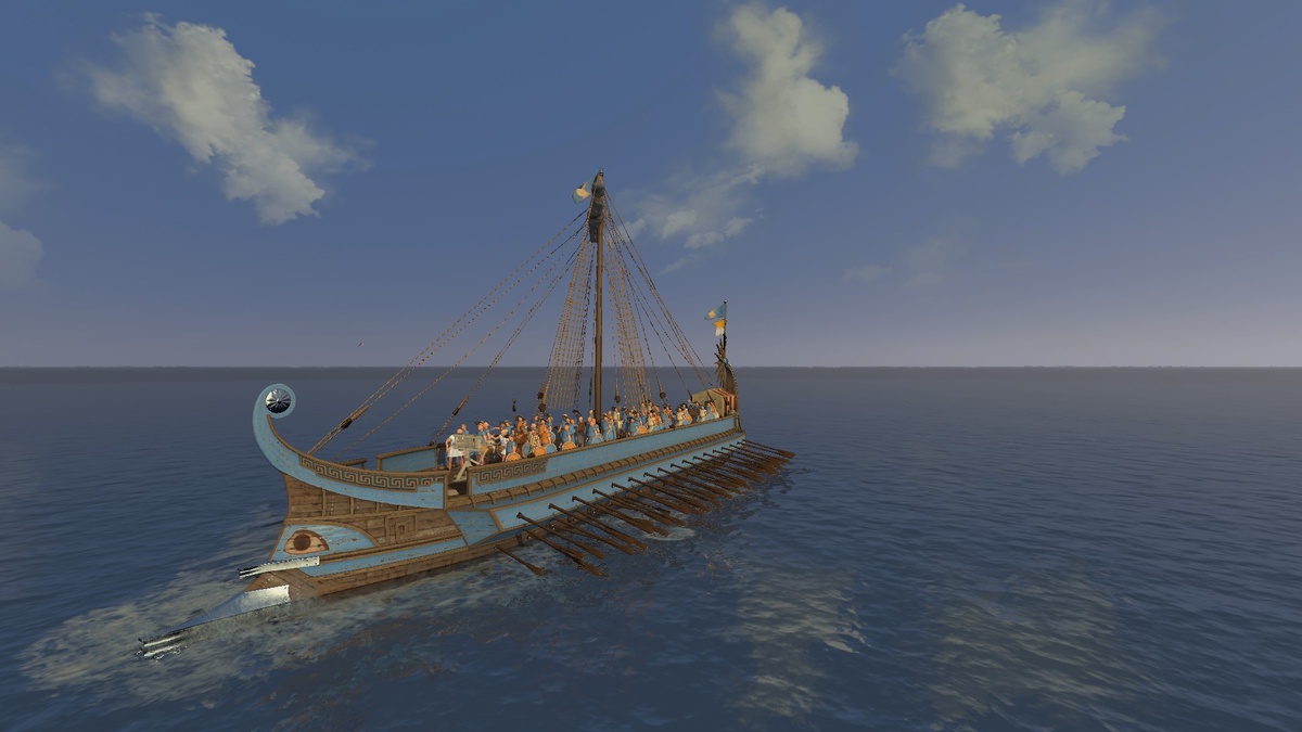 Триера со скорпионом Total War: Rome II левый борт