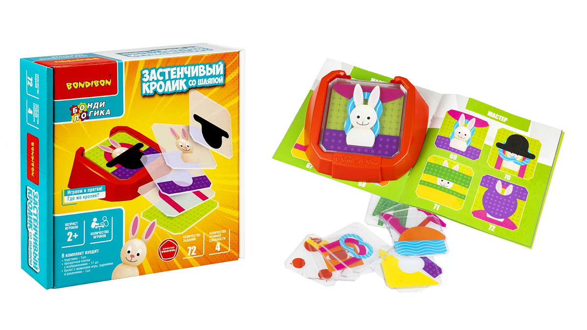 Настольная игра-головоломка «Застенчивый кролик со шляпой»