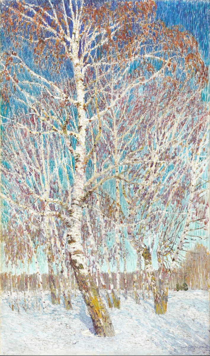 "Февральская лазурь", 1904 год. Холст, масло 141 x 83 см