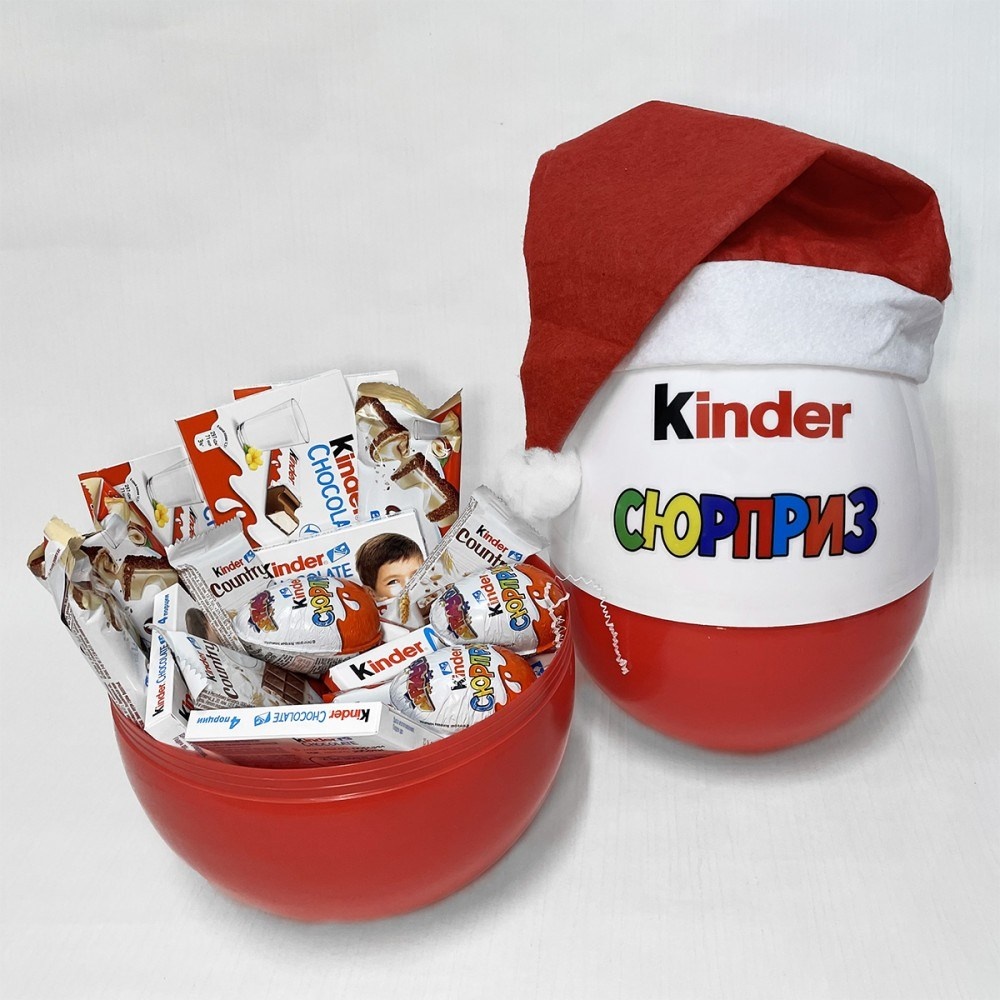 Большой новогодний киндер сюрприз Kinder Mix