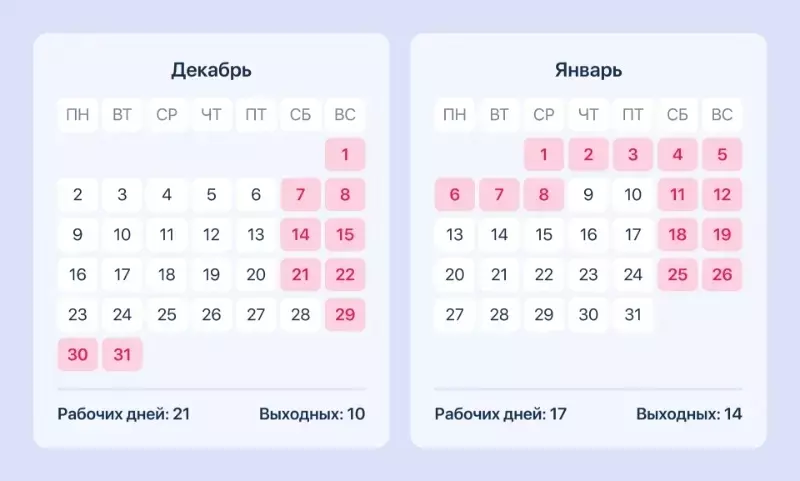 Новогодние выходные 2024–2025 гг.. Фото: «Выберу.ру»