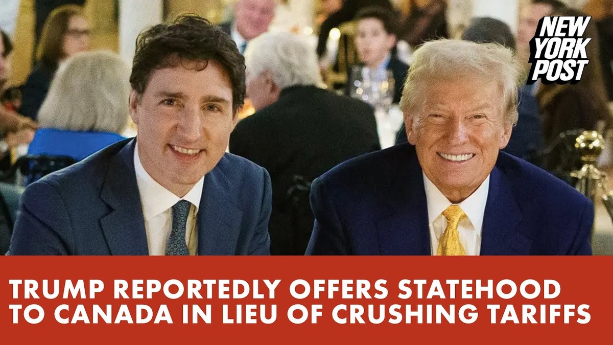 Подзаголовок гласит о том, что Трамп предлагает Канаде стать частью государства, в обмен на повышение пошлин. Хороший подход!