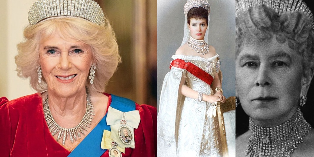 Кокошник сомнительного происхождения на английской королеве