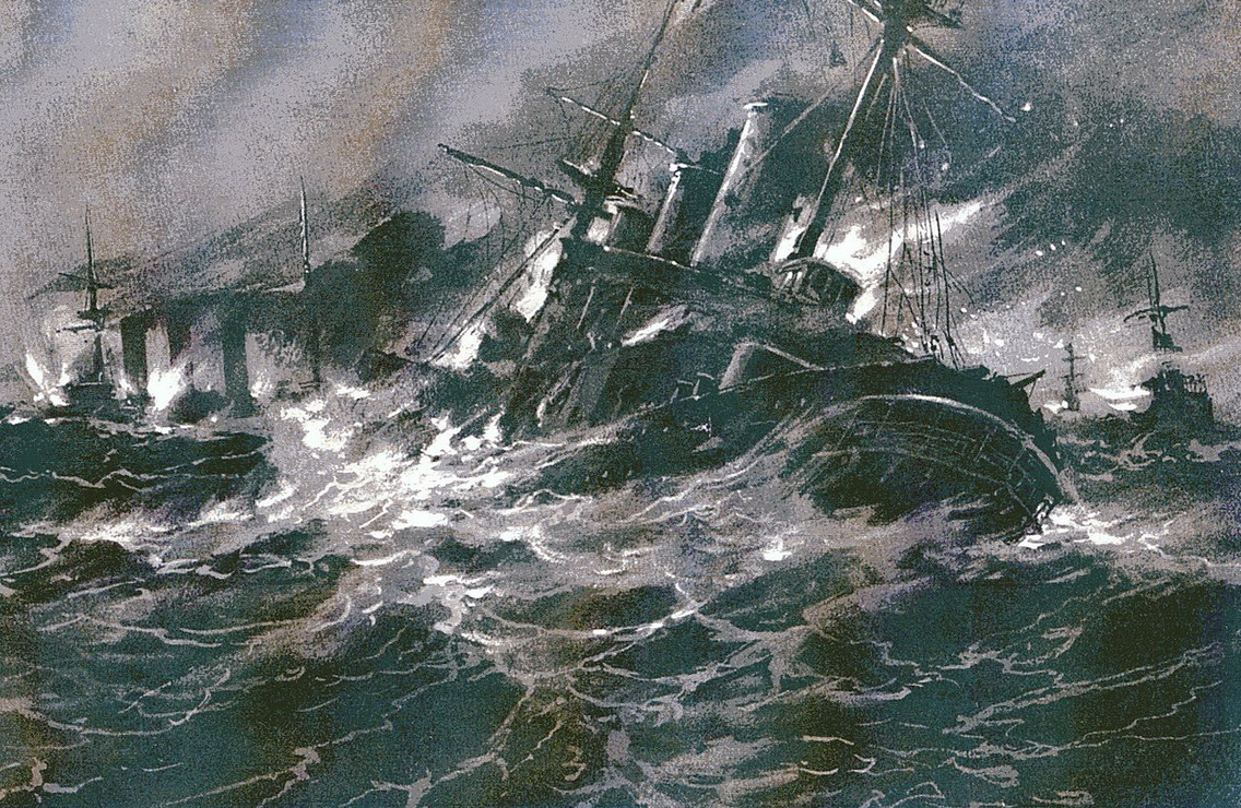 «Сражение при Коронеле». худ. Ганс Бордт