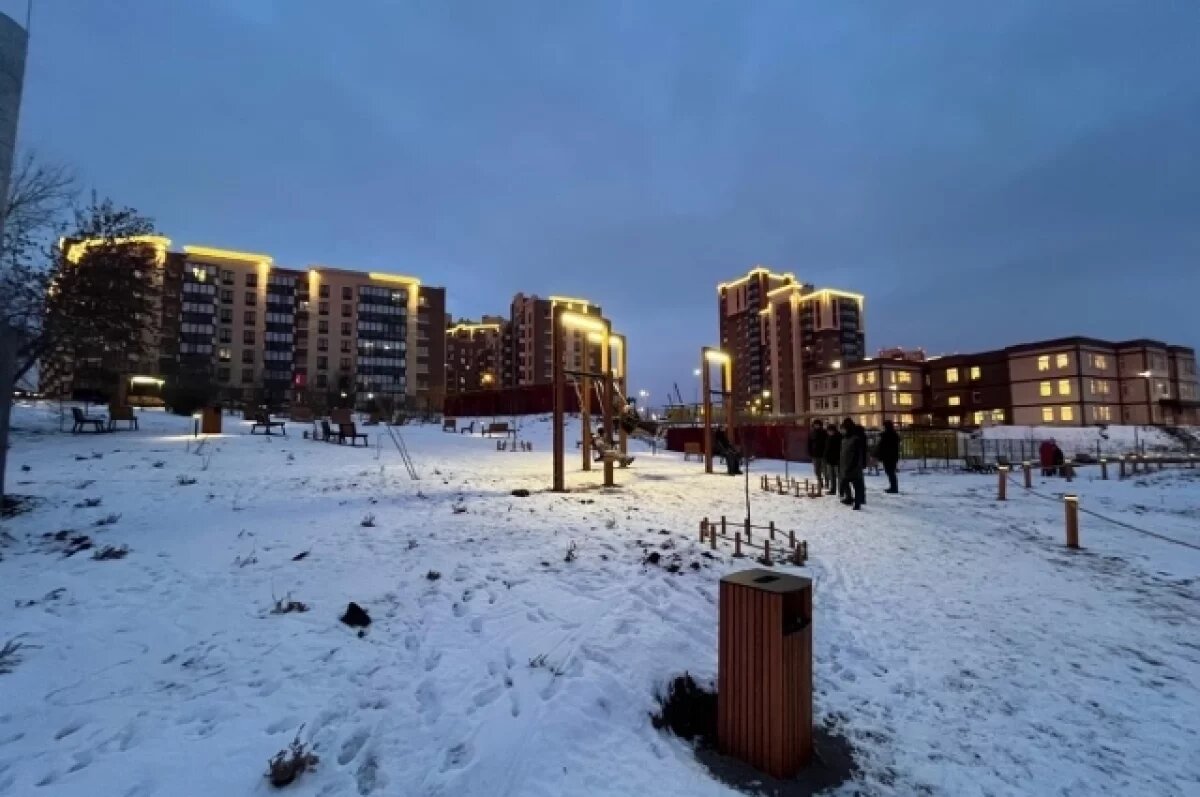    В Октябрьском районе Красноярска обустроили новый сквер