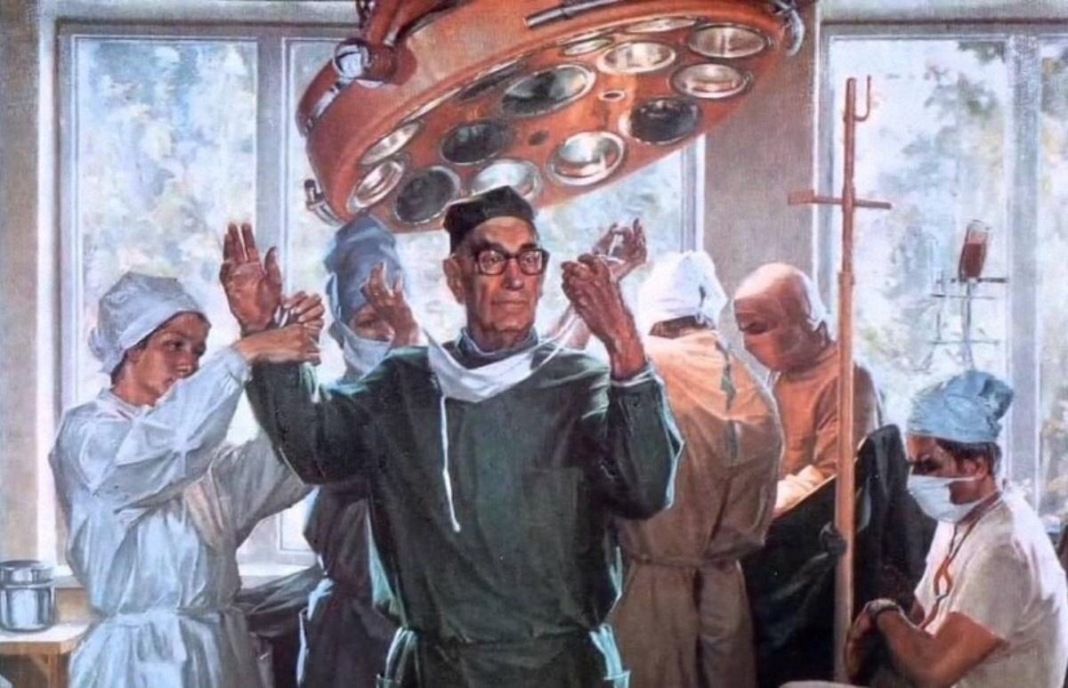 Фото: Евгений Корнеев, "Портрет академика Л.К.Богуша" (1980)