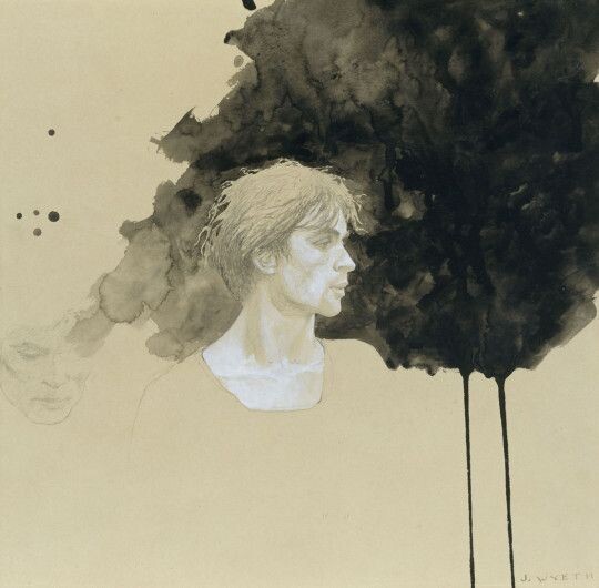 Джейми Уайет. Голова. 1977