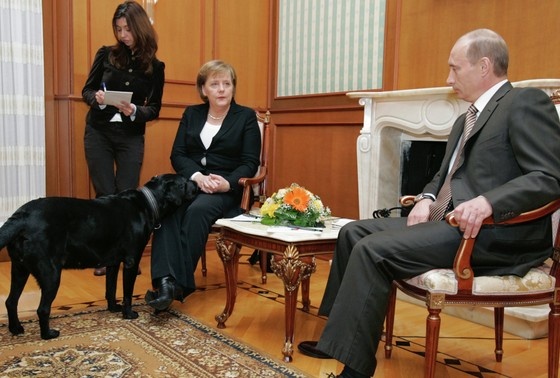    Ангел Меркель и Владимир Путин