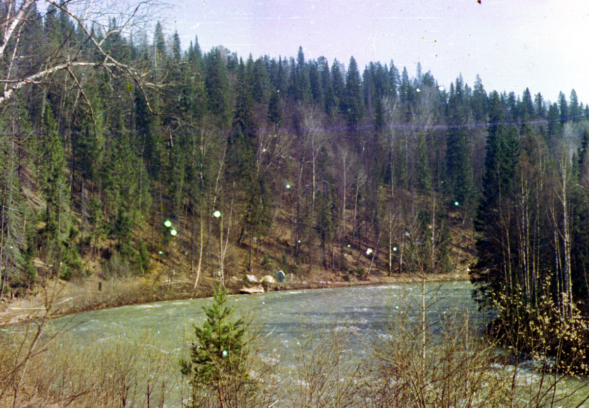 Шивера перед порогом Черная речка.