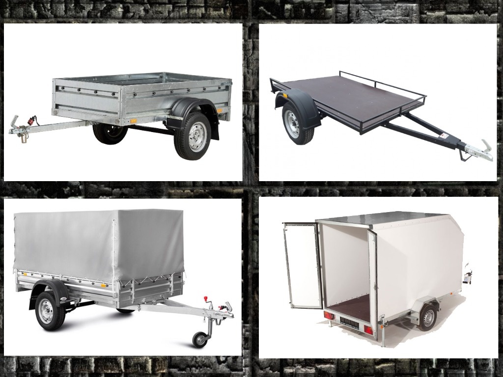 Виды одноосных прицепов .