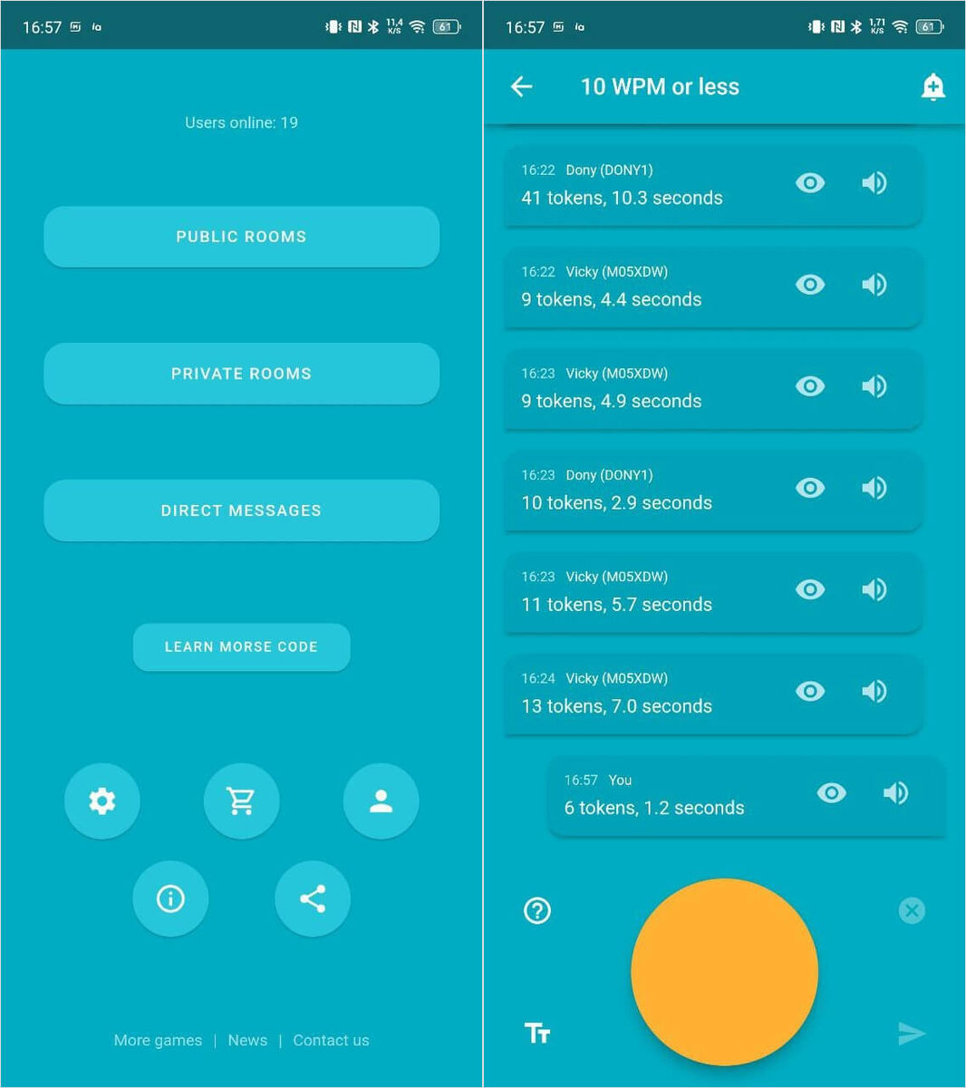    Общение азбукой Морзе — пожалуй, самое необычное приложение за последнее время!