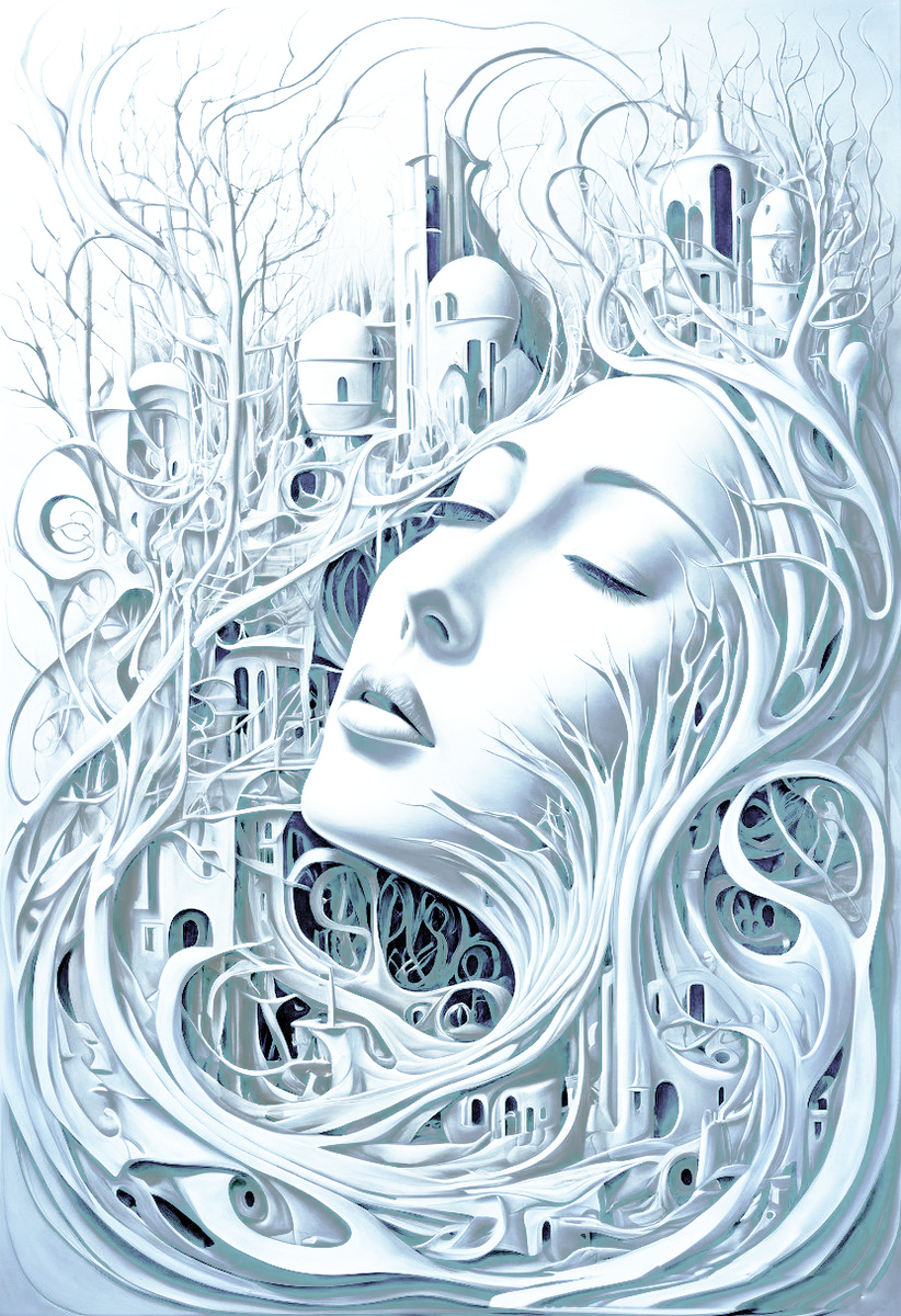 Забвение. Иллюстрация создана с помощью нейросети StableDiffusion и программы Photoshop.