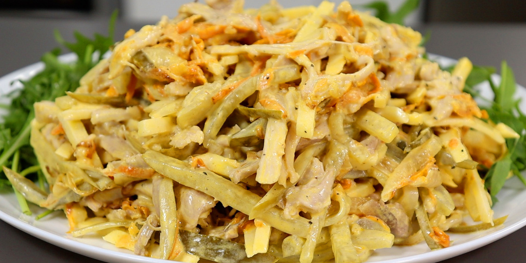 Знаменитый салат «Обжорка» – вкусный и простой в приготовлении
